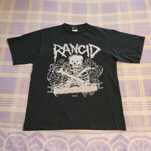 Vintage 2005 RANCID Salvation T Shirt machete black punk Band Tee Concert Tour